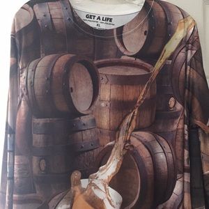 Get a life work out, bicycle shirt. Brand new. XL